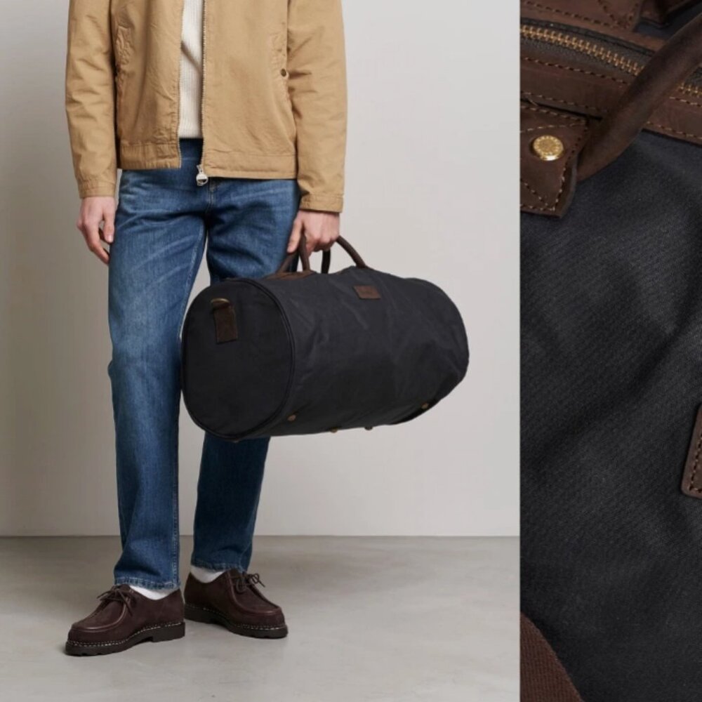 Barbour Classic Wax Holdall in Navy MSRP$295 Great Gift !